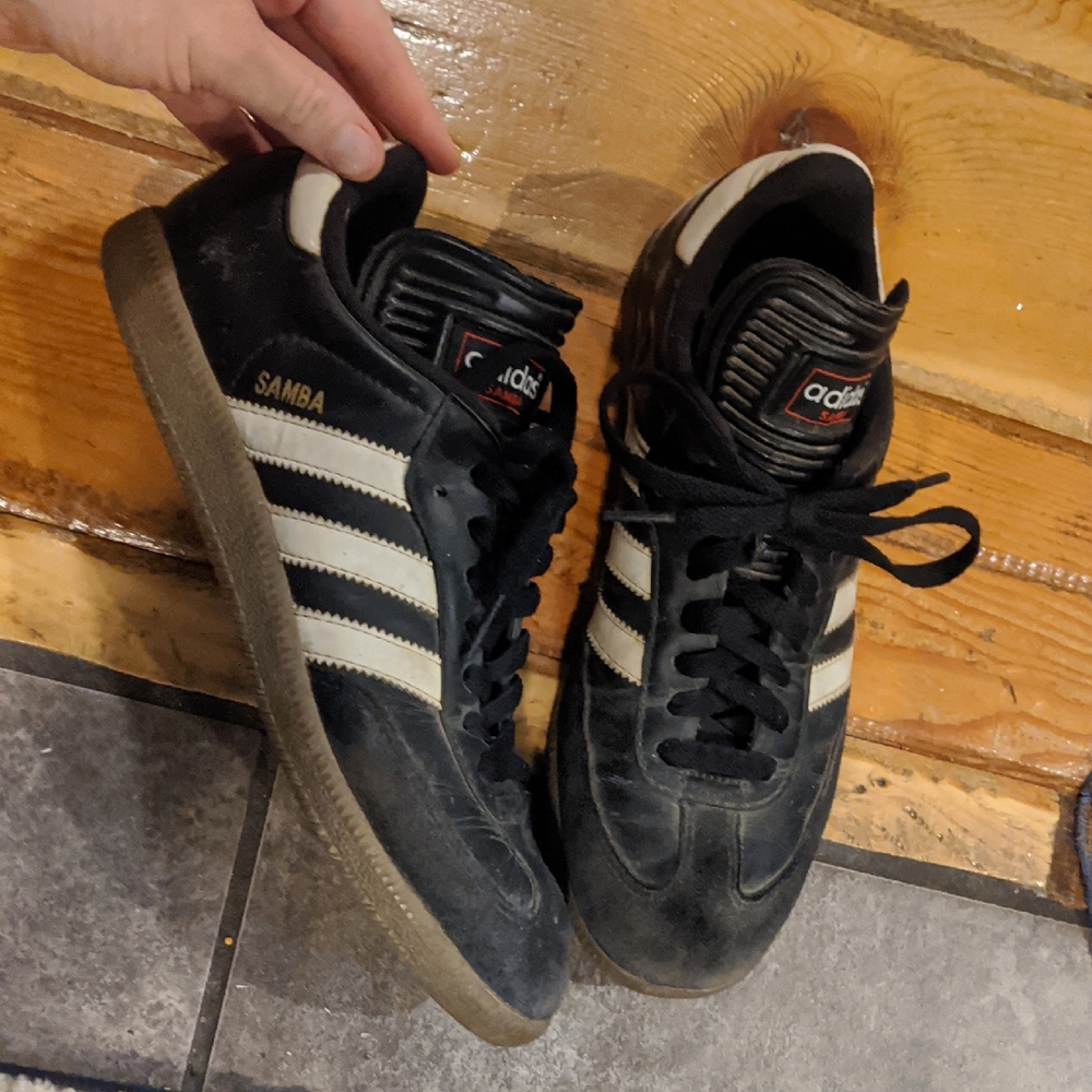 Adidas Samba Black and Cream Sneakers